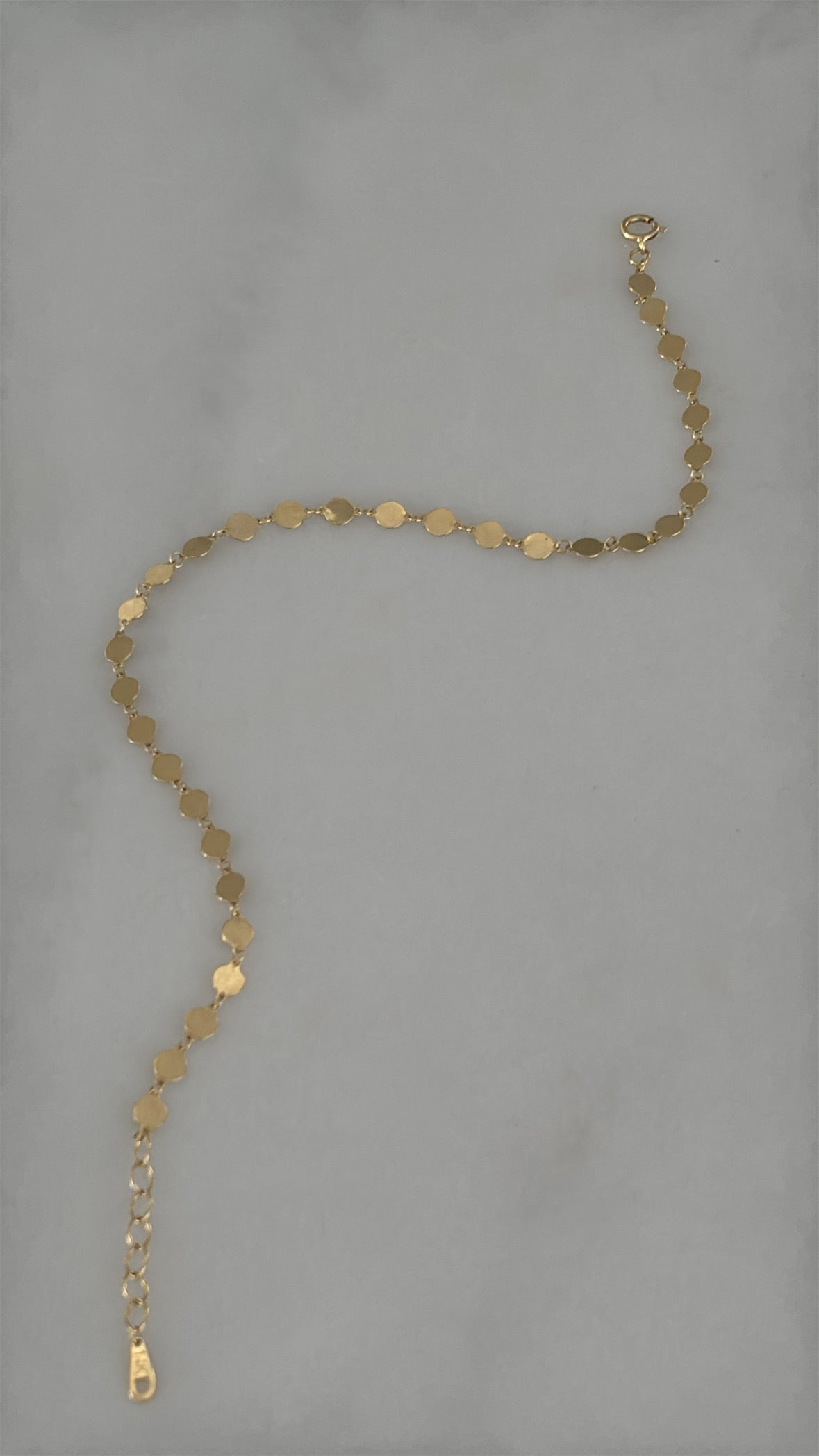 Tobillera 14k
