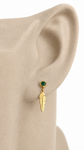 Aretes colgantes 14k