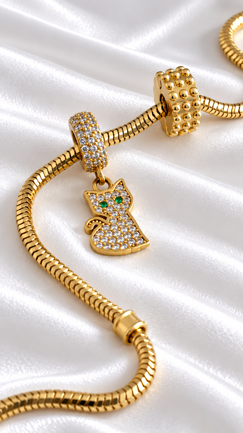 Charm de Gato de 10k – 10k Gold Cat Charm
