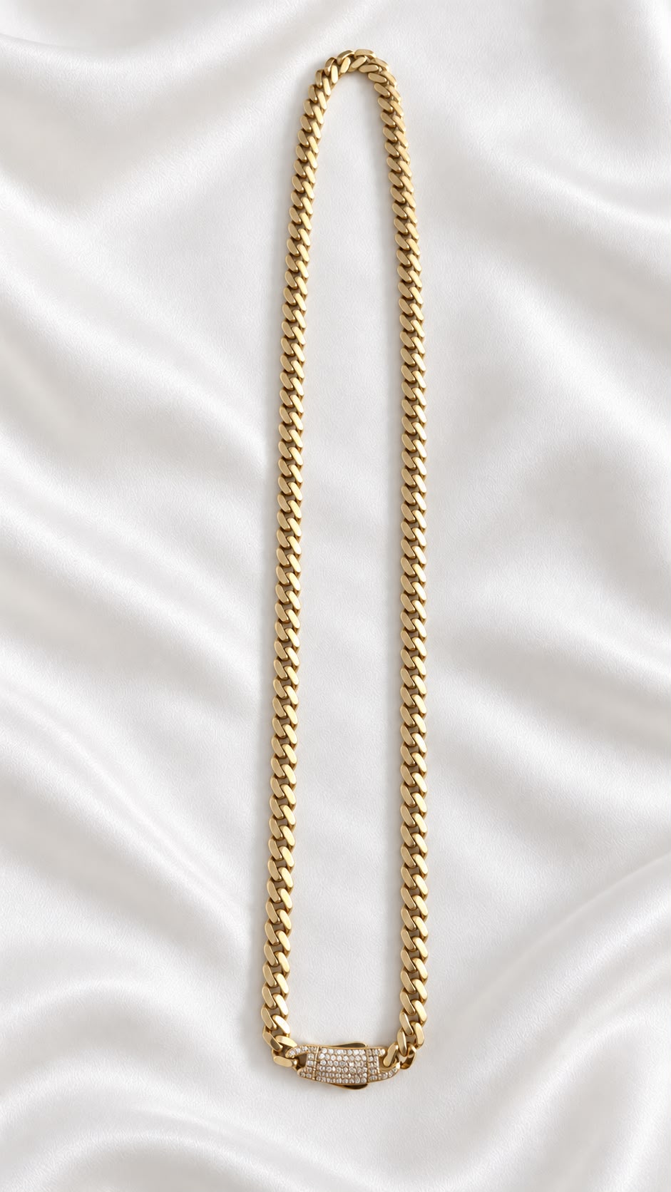 Cadena estilo Mónaco de 10k