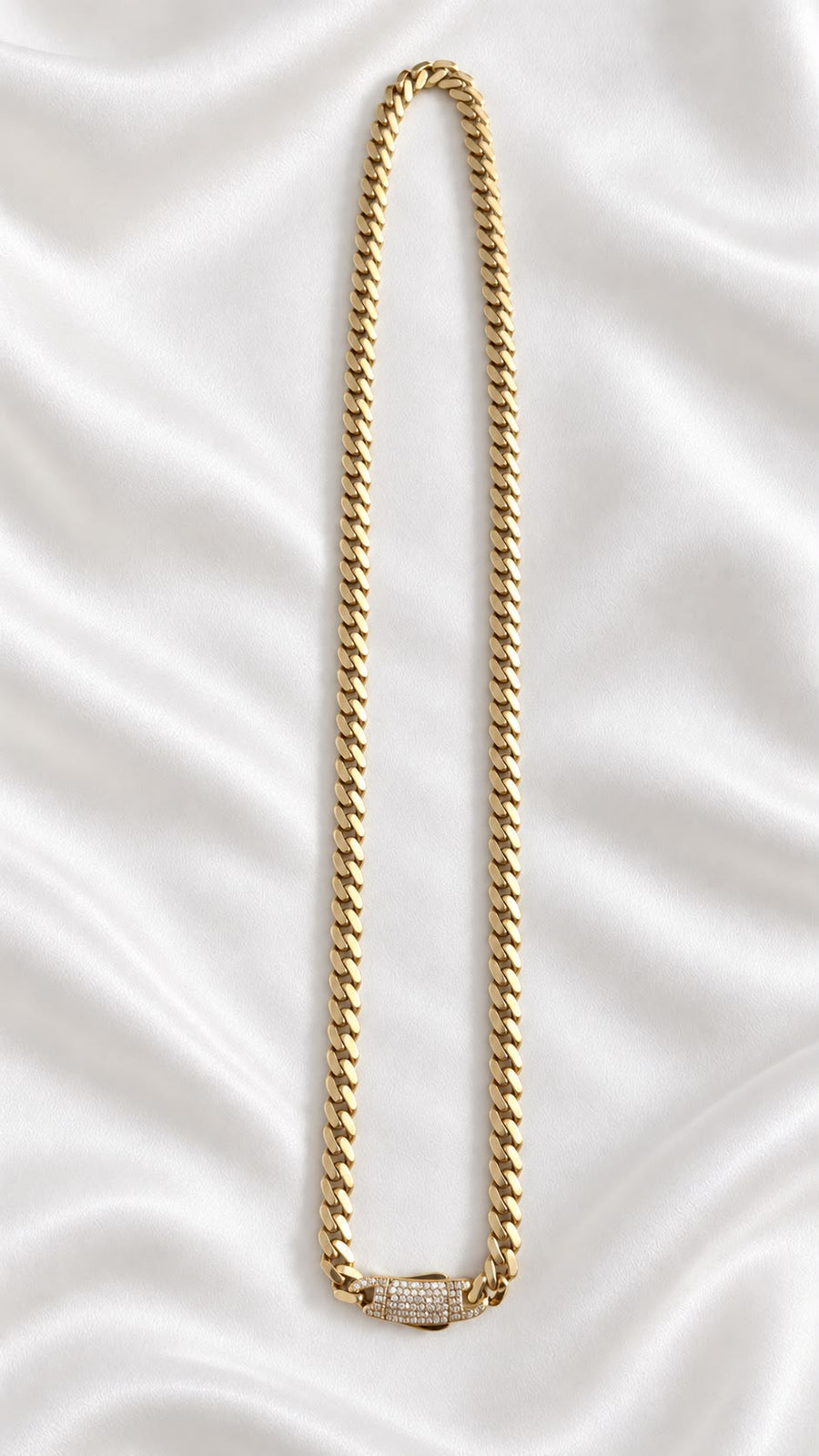 Cadena estilo Mónaco de 10k