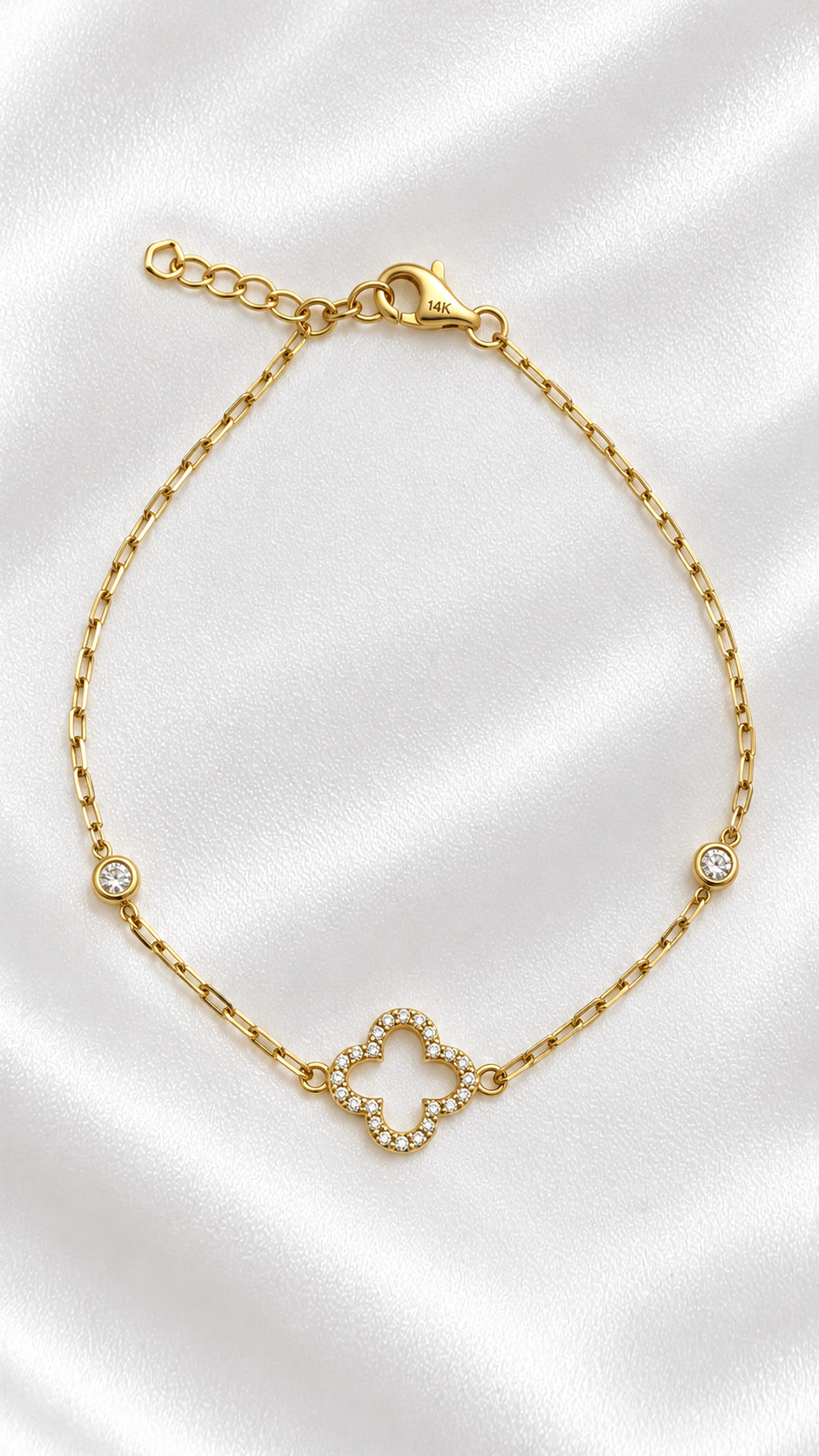 Pulsera de Flores de 14k – 14k Gold Flower Bracelet