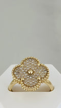 Anillo clover 10k