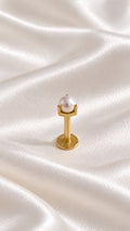 Piercing de Cartílago con Perla de 14k – 14k Gold Pearl Cartilage Stud