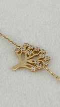 Pulsera de Árbol  de la vida 14k