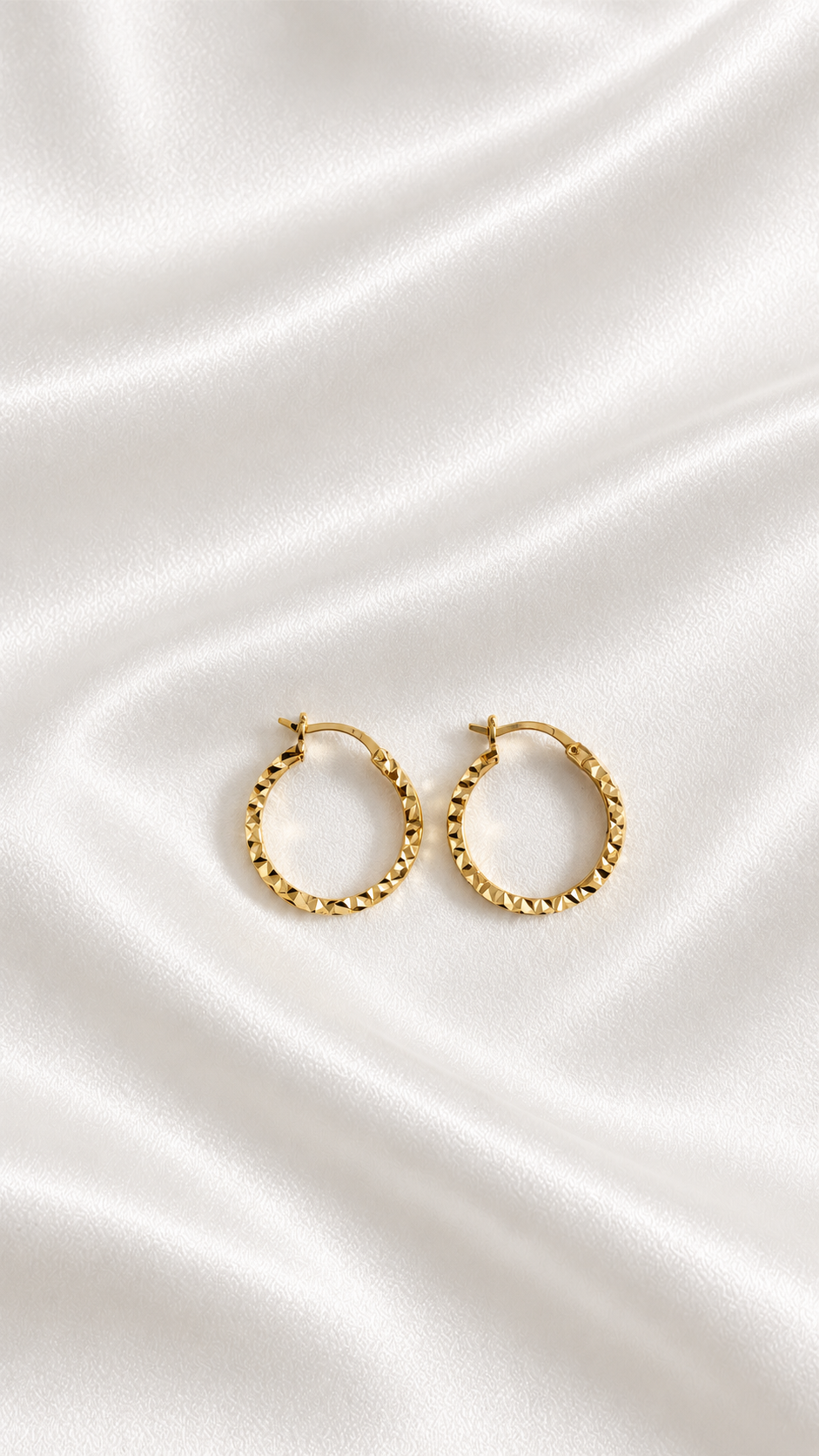 Argollas de 10k – 10k Gold Hoop Earrings