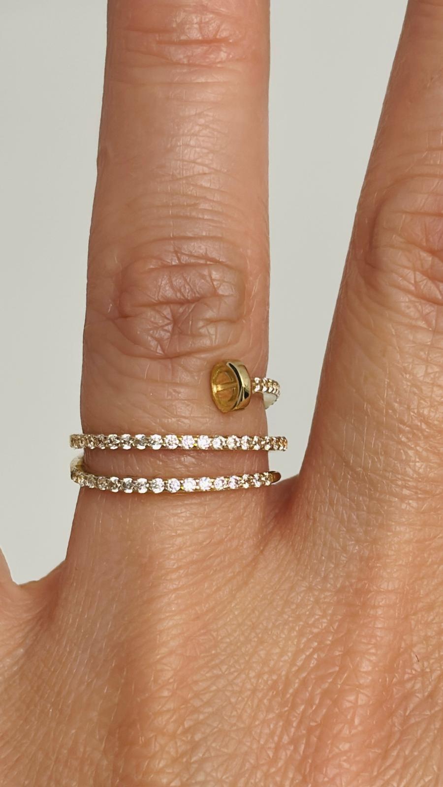 Anillo clavo 10k