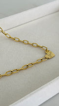 Gargantilla de corazon 14k