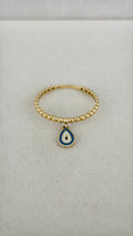 Anillo ojo turco 14k
