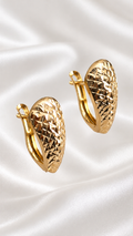 Aretes Medianos con Cierre Francés de 14k – 14k Gold Medium French Back Earrings