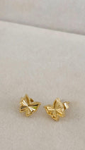 Aretes de mariposa 14k