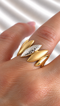 Anillo en Dos Oros de 10k – 10k Two-Tone Gold Ring