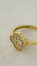 Anillo flor 10k