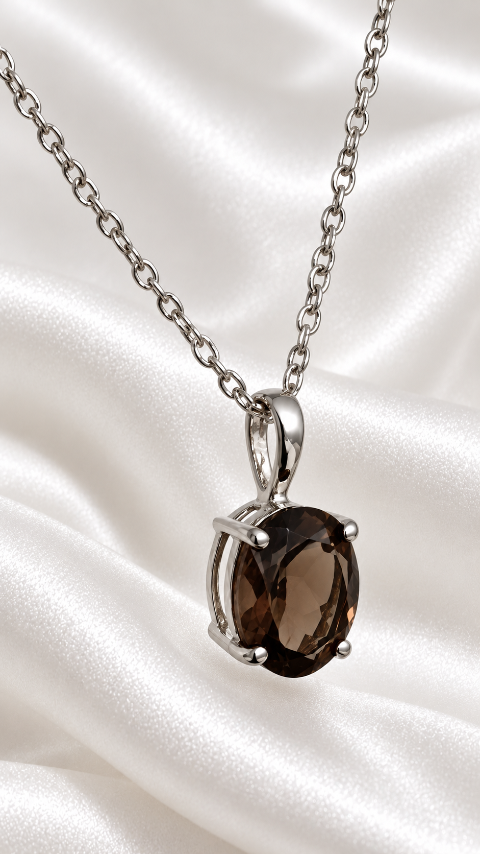 Set de Plata 925 con Cuarzo Ahumado – 925 Sterling Silver Smoky Quartz Set (foto 2)