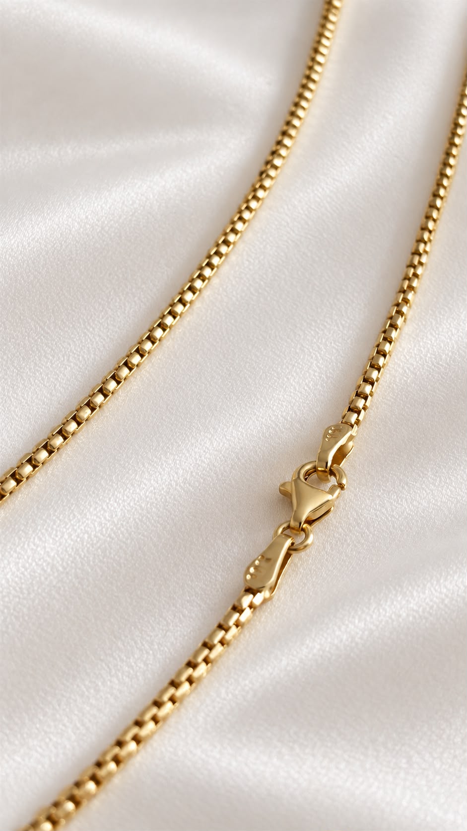 Cadena Box Sólida de 10k – 10k Solid Gold Box Chain (foto 2)