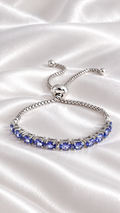 Pulsera Tenis con Tanzanita de Plata 925 – 925 Sterling Silver Tanzanite Tennis Bracelet