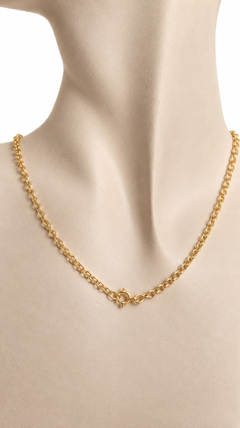 Cadena estilo Rolo en 10k