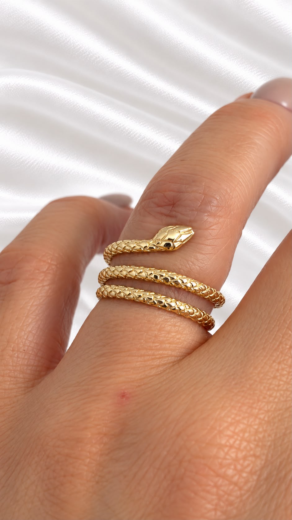 Anillo de Serpiente de 10k – 10k Gold Snake Ring