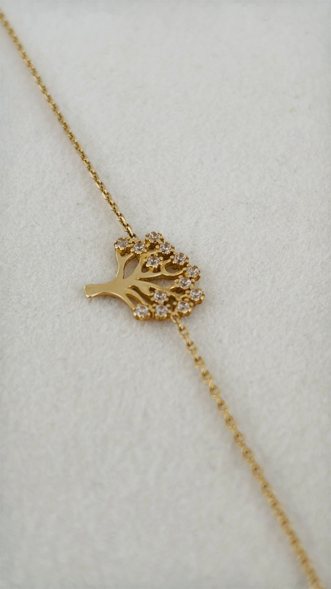 Pulsera de Árbol  de la vida 14k