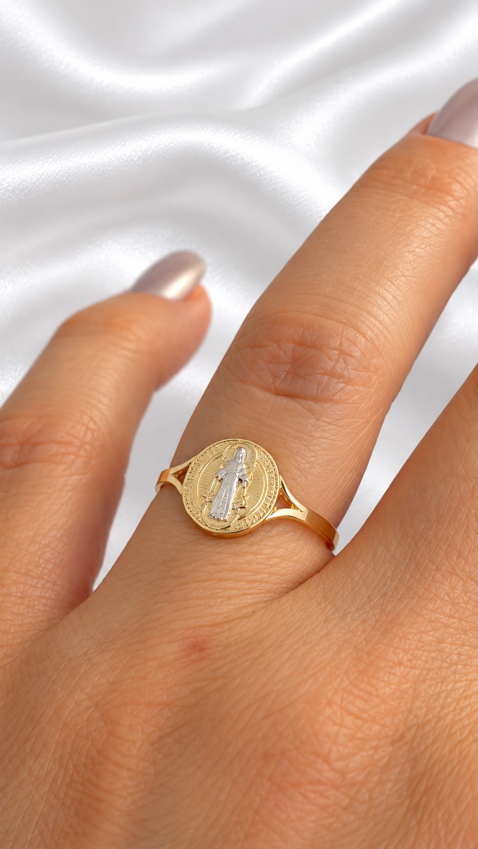 Anillo San Benito de 10k – 10k Gold Saint Benedict Ring