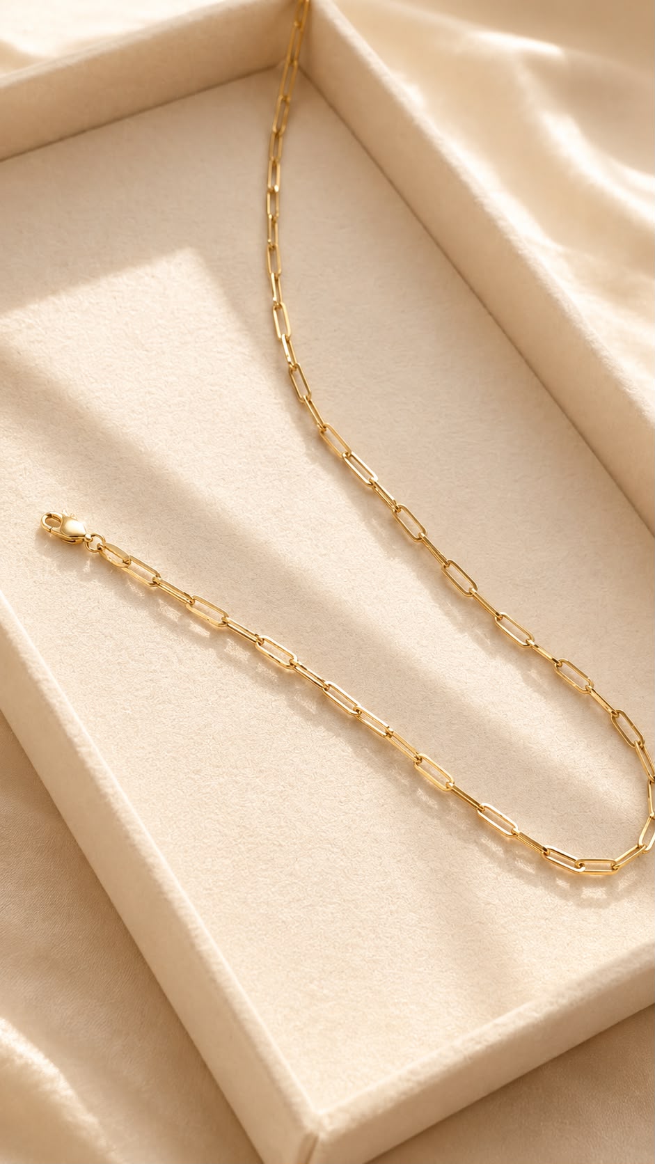 Cadena Paper clip 14k
