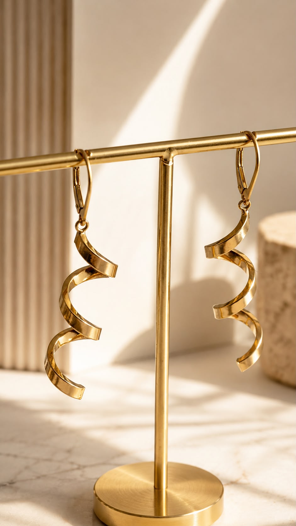 Aretes en Espiral 14k
