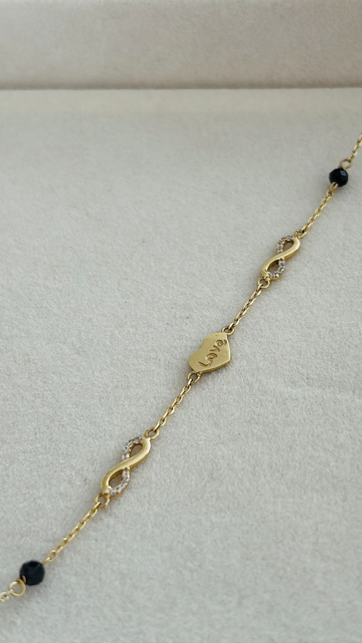 Pulsera combinada 10k