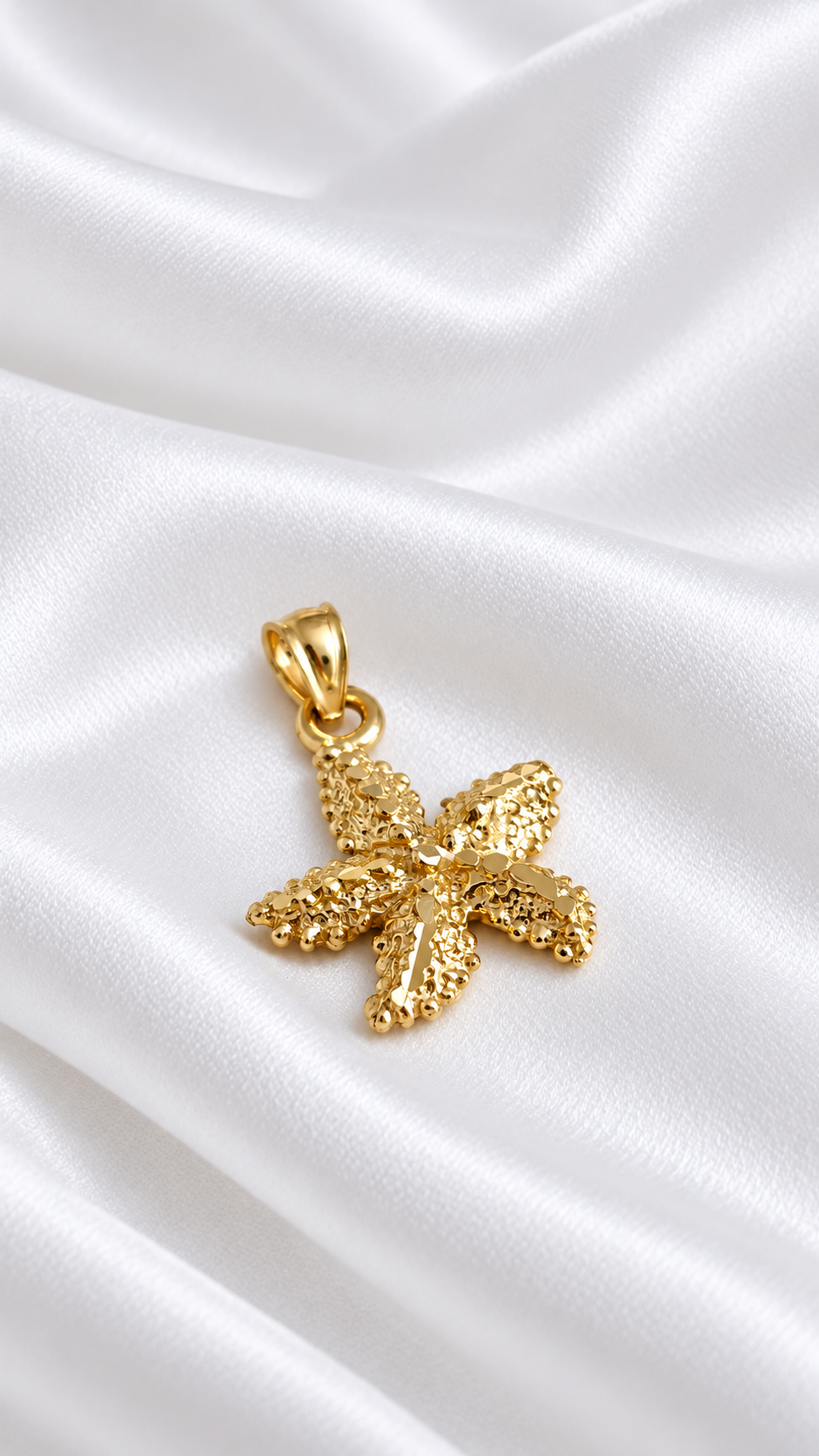 Dije de Estrella de Mar de 14k – 14k Gold Starfish Pendant