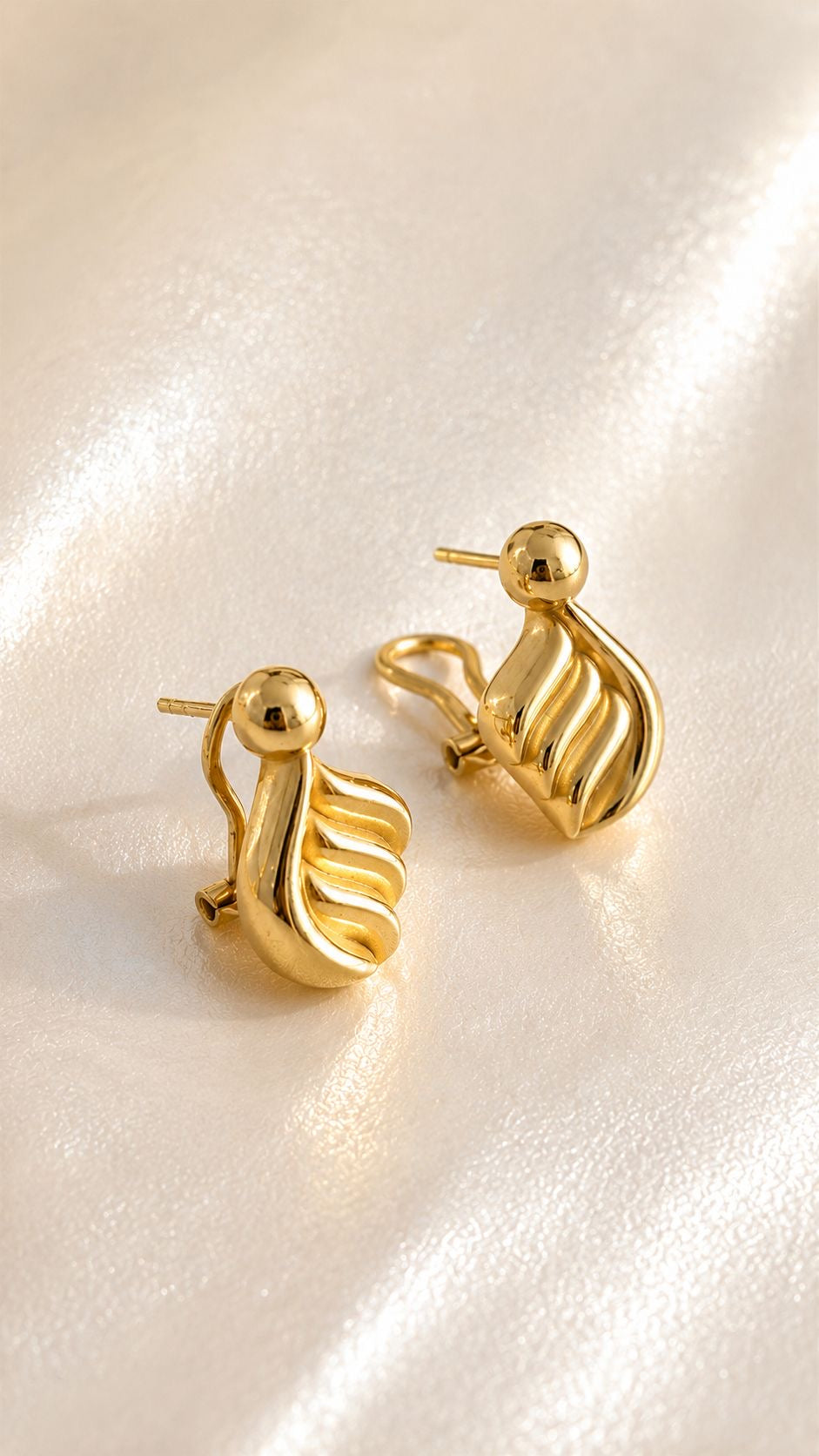 Aretes omegas de 10k