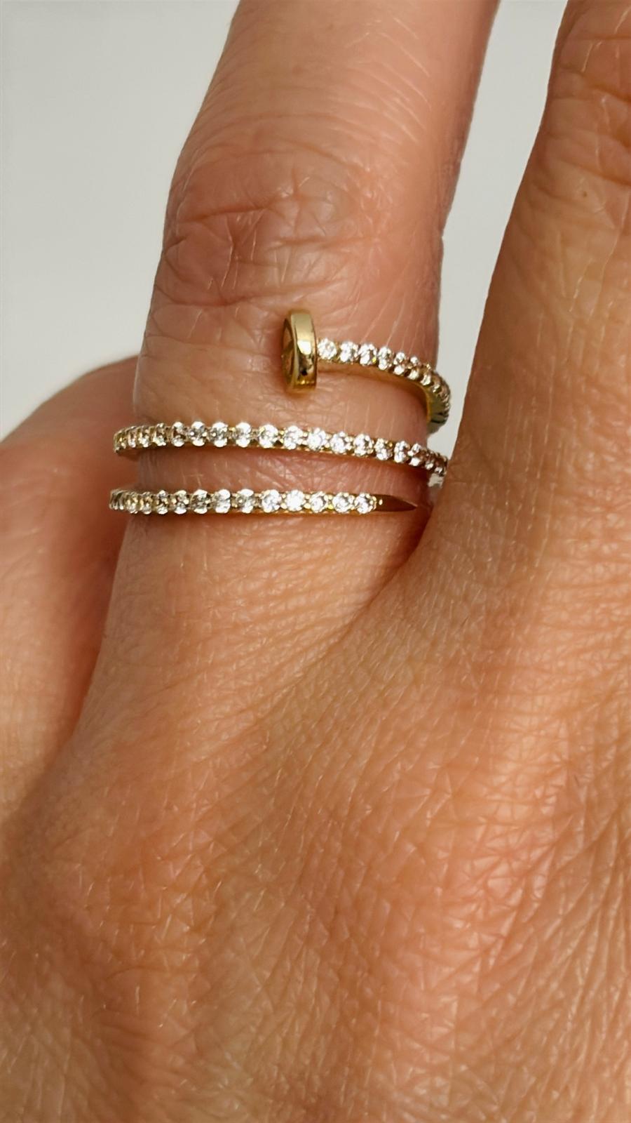 Anillo clavo 10k