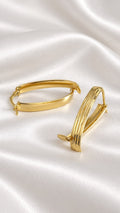 Argollas Minimalistas de 14k – 27 mm – 14k Gold Minimalist Hoop Earrings