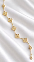 Pulsera de Flores de 10k – 10k Gold Flower Bracelet