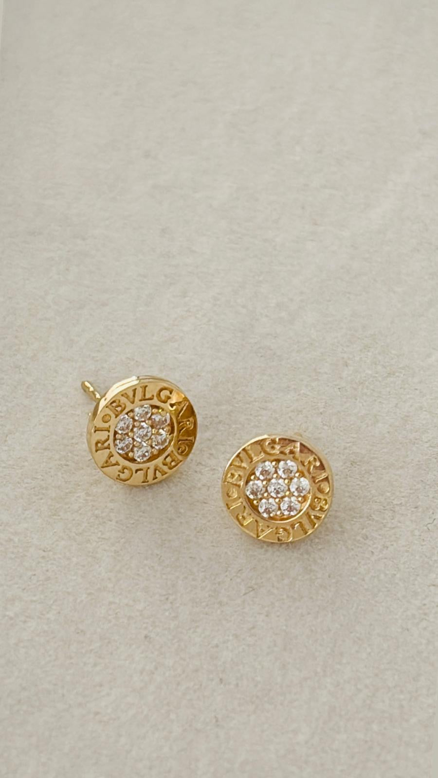 Aretes Bvlgari 14k