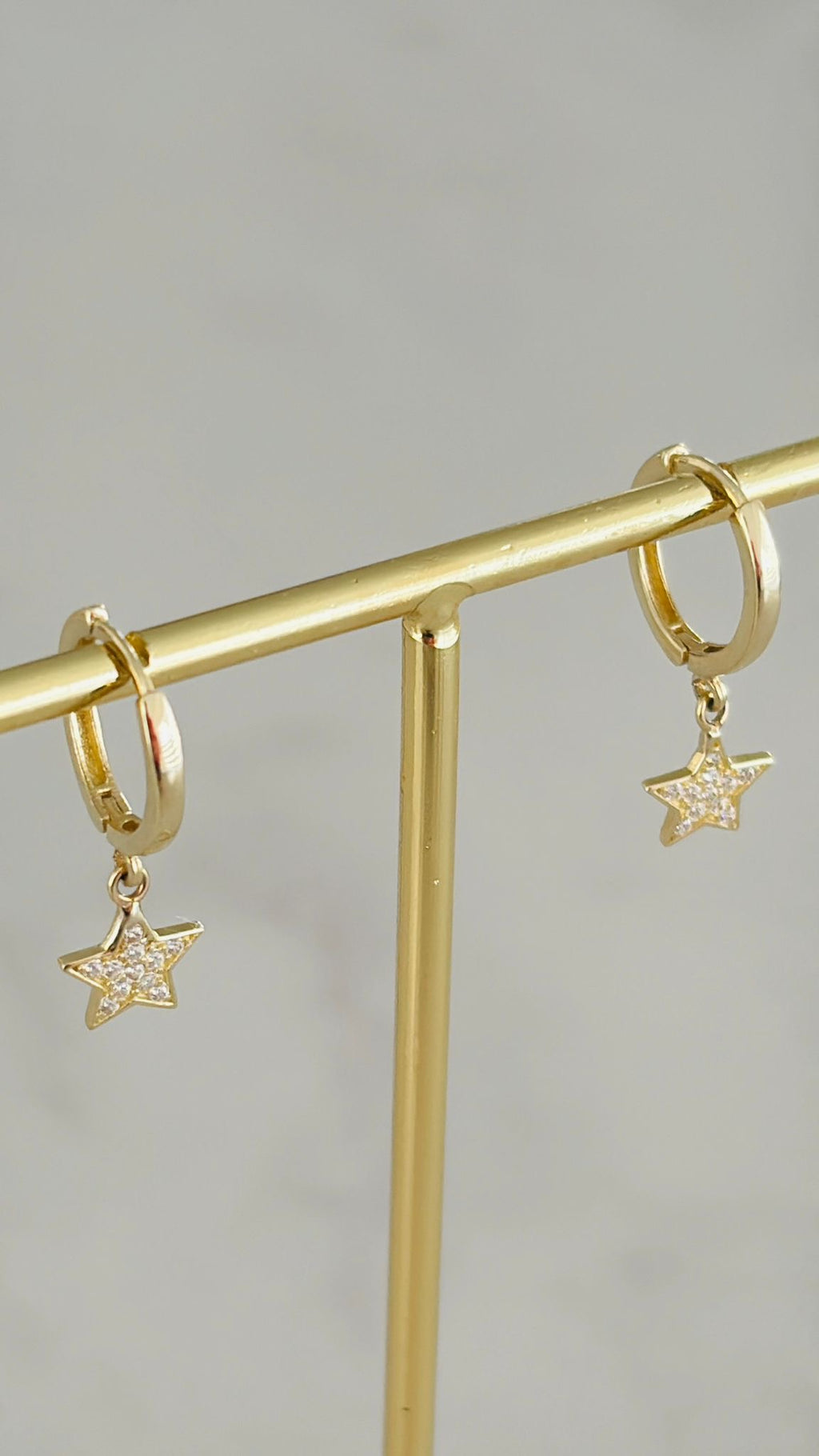 Argollas con estrella 10k
