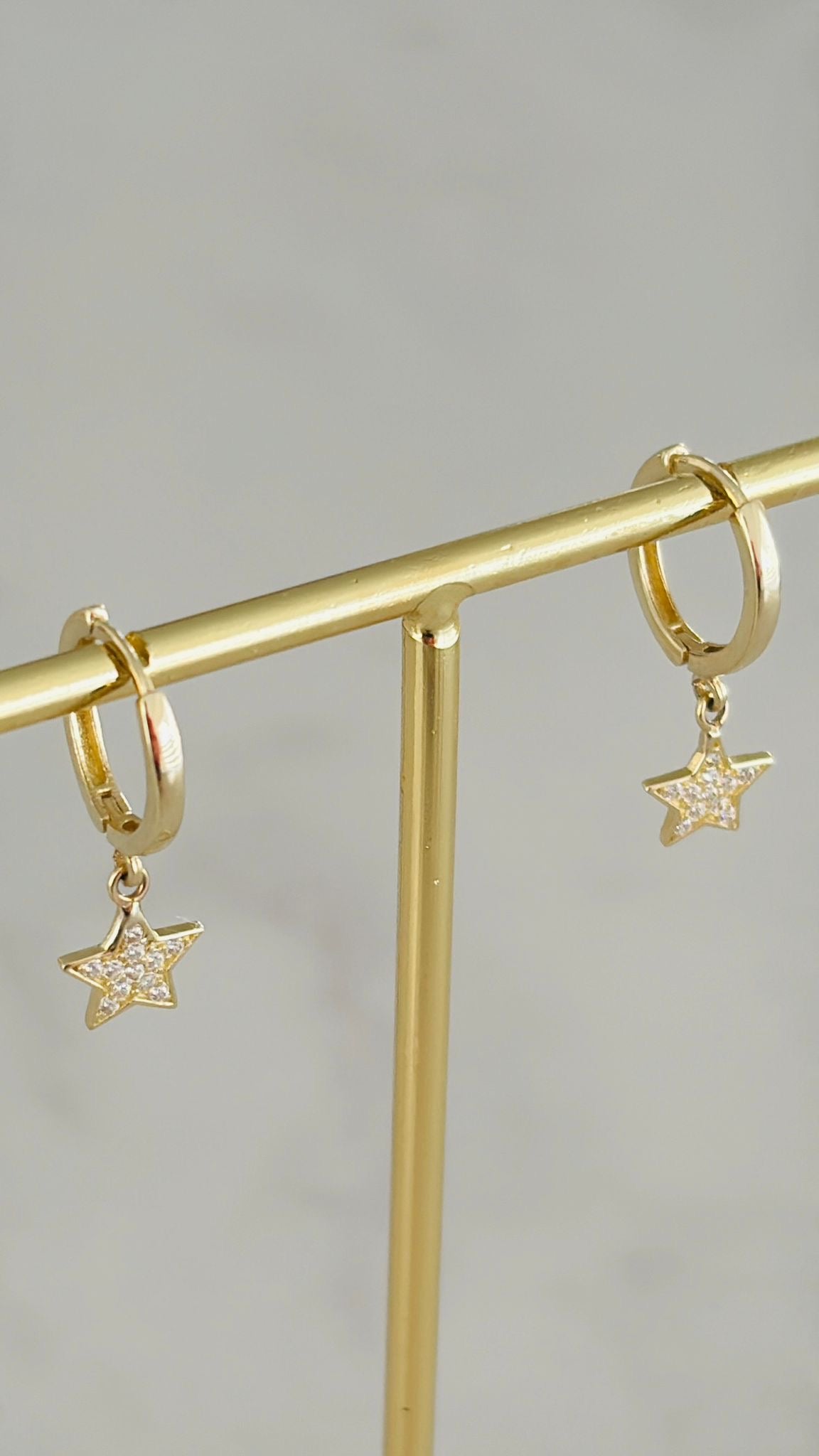 Argollas con estrella 10k