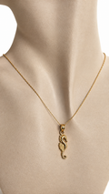 Cadena con Dije de Caballito de Mar de 10k – 10k Gold Seahorse Necklace