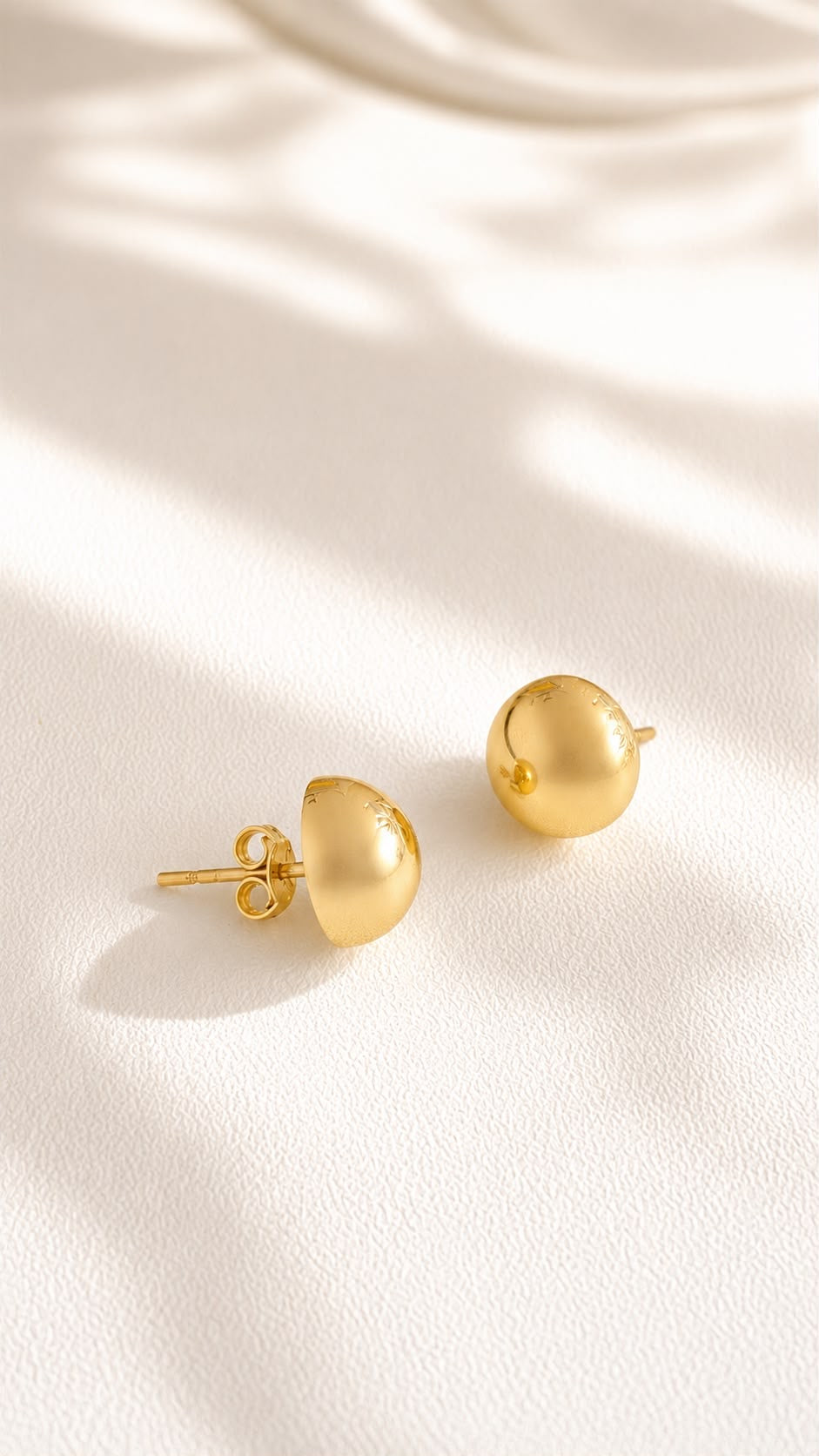 Aretes Medialuna de 10k