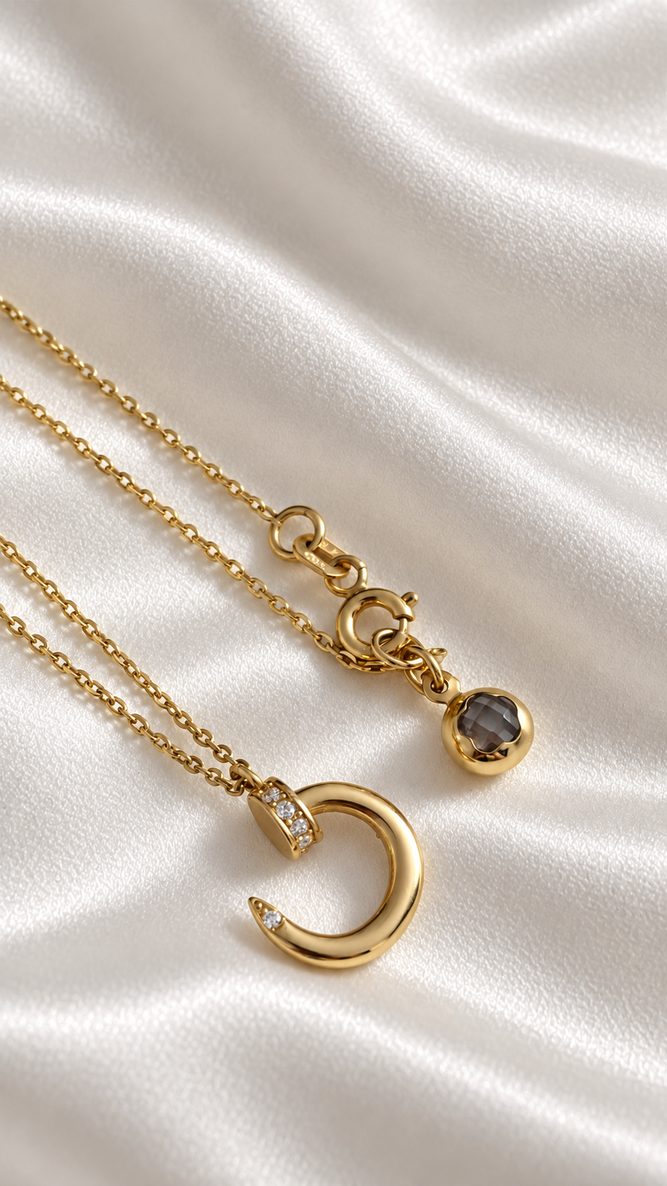 Cadena clavo de 14k