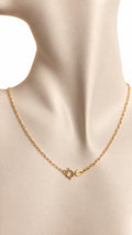 Cadena estilo Paper Clip de 14k