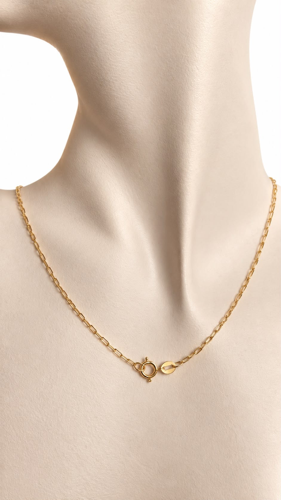 Cadena estilo Paper Clip de 14k