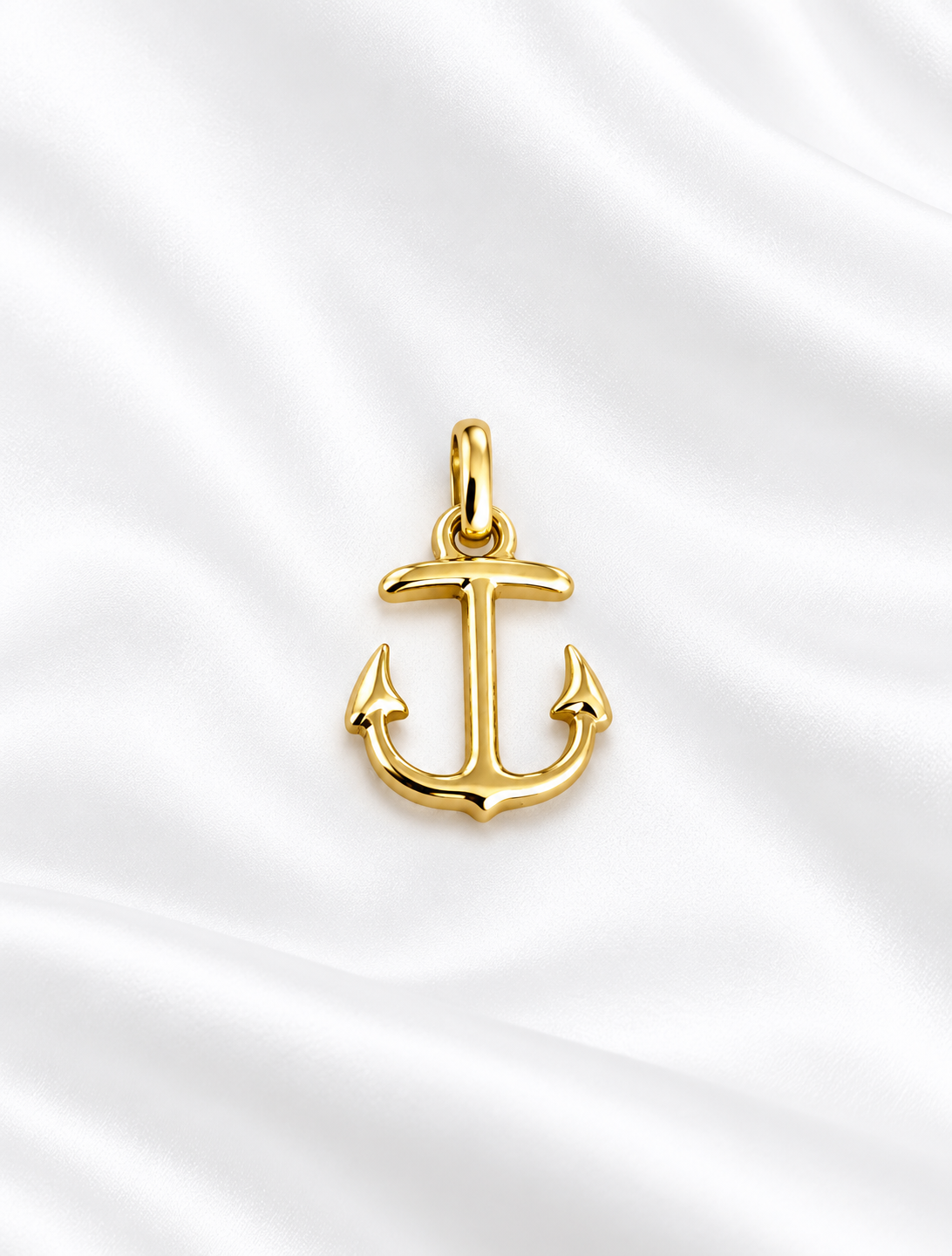 Dije de Ancla de 14k – 14k Gold Anchor Pendant