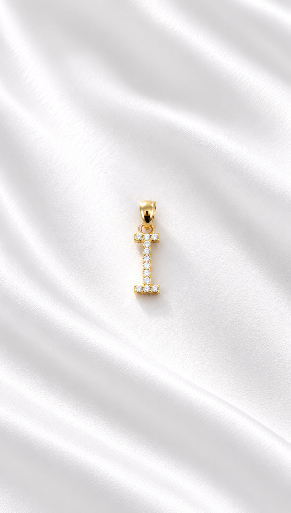 Dije Inicial Letra I de 10k – 10k Gold Initial I Pendant