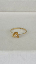 Anillo de flor 14k