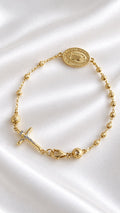 Pulsera Rosario de 10k – 10k Gold Rosary Bracelet