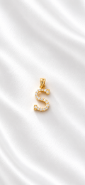 Dije Inicial Letra S de 10k – 10k Gold Initial S Pendant