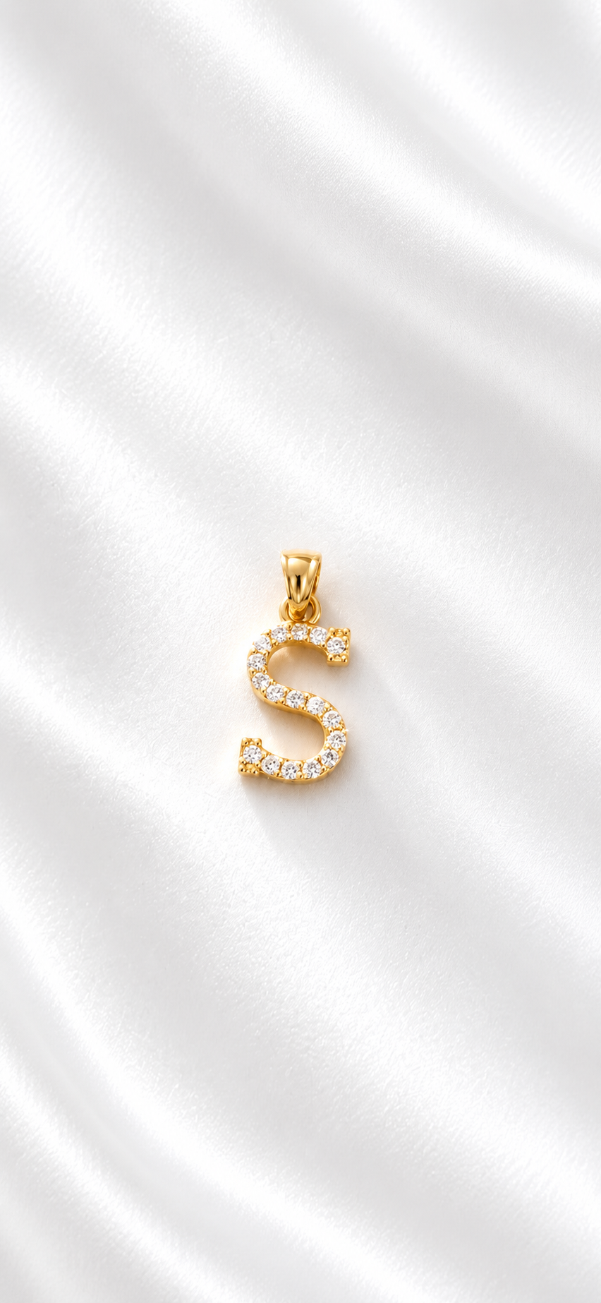 Dije Inicial Letra S de 10k – 10k Gold Initial S Pendant