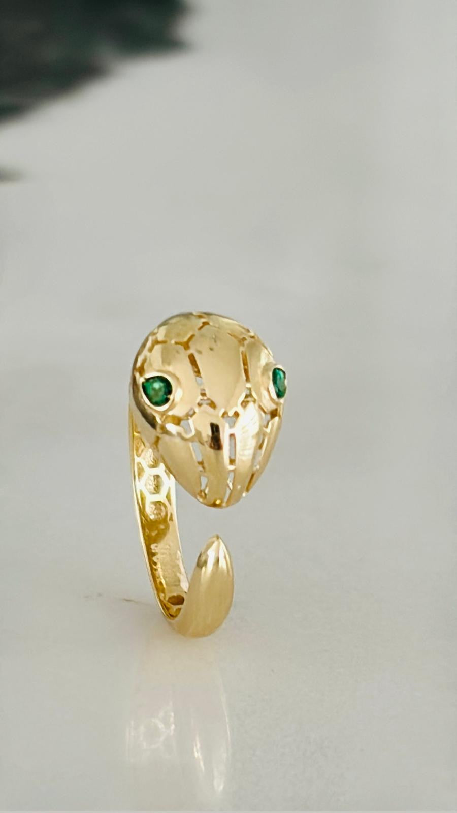 Anillo de Serpiente 10k