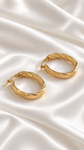 Argollas Ovaladas Grandes de 10k – 10k Gold Large Oval Hoop Earrings