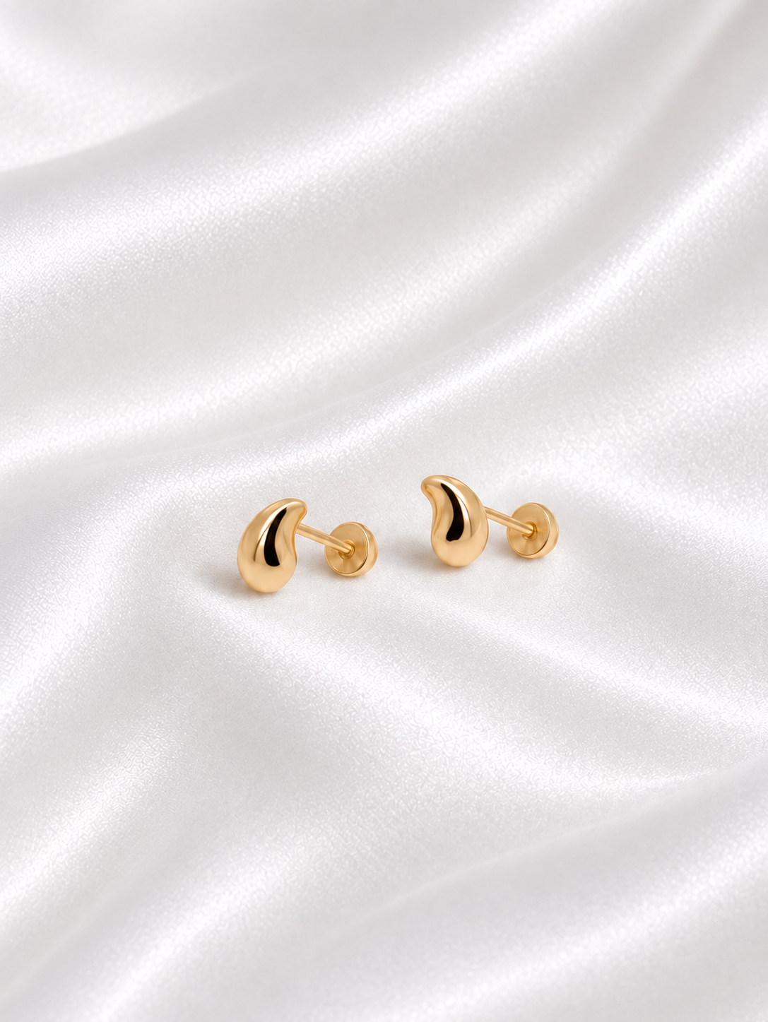 Aretes Gota Pequeños de Plata 925 – 925 Sterling Silver Small Teardrop Earrings