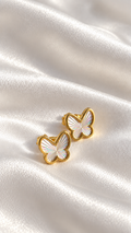 Aretes mariposa de 10k